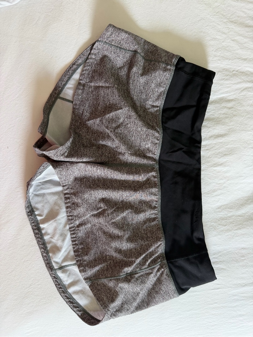 lululemon athletica Gray and Black Athletic Shorts